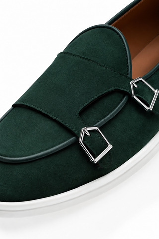 SUPERGLAMOUROUS Tangerine 7 Suede Double Monk-Strap