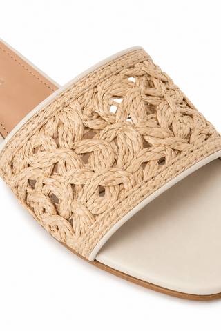 Andre Assous Jacin Raffia & Nappa Sandal