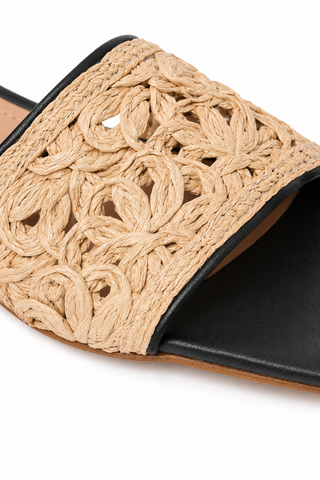 Andre Assous Jacin Raffia & Nappa Sandal