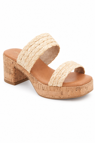 Andre Assous Cairo Raffia Heel