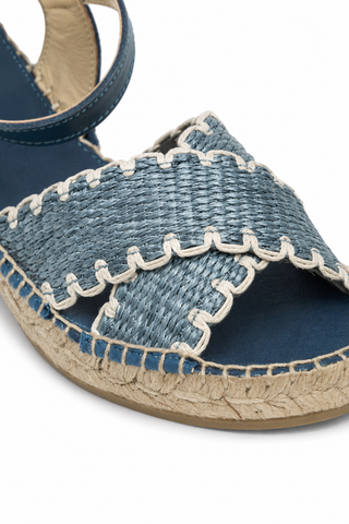 Andre Assous Calista Raffia & Leather Heel