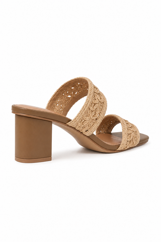 Andre Assous Rocio Raffia & Nappa Sandal