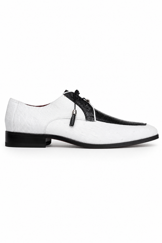 Marco Di Milano Andretti Ostrich Derby - Black & White