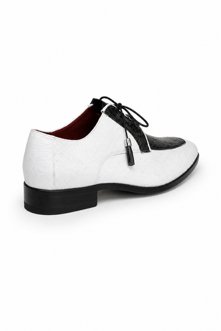 Marco Di Milano Andretti Ostrich Derby - Black & White