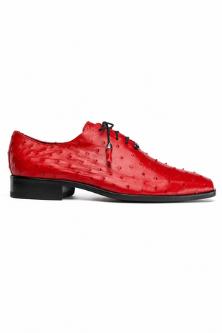 Marco Di Milano Criss Ostrich Whole-Cut Oxford - Red