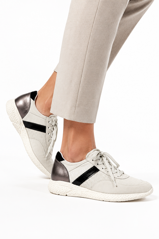 Cesare Paciotti 4US Madi Suede Gray Gray Sneakers (CPM5315)-Dellamoda