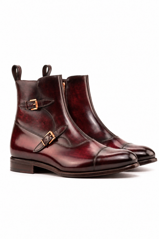 Ambrogio Firenze Patina Double Monk Boot