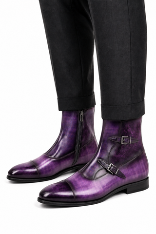 Ambrogio Firenze Patina Double Monk Boot