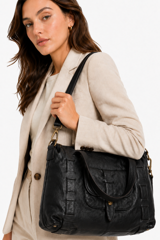 Dellamoda Victoria Leather Tote