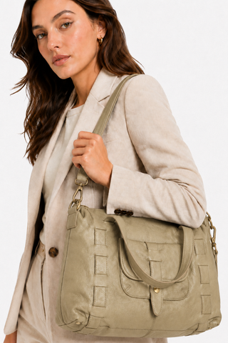 Dellamoda Victoria Leather Tote
