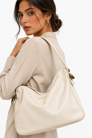 Dellamoda Piper Leather Hobo Bag