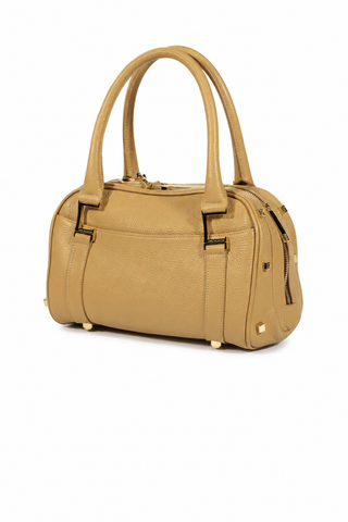 Lowe Valentini Beige Deer Skin Leather Handbag Satchel (LV2517)