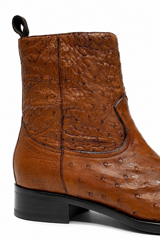 Mezlan SX4798-S Ostrich Straight-Heel Zipper Boots (MZ3436)