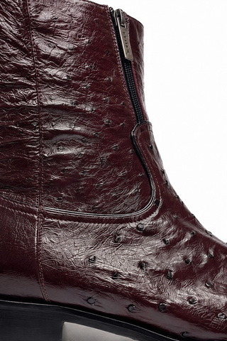 Mezlan SX4798-S Ostrich Straight-Heel Zipper Boots (MZ3436)
