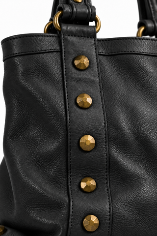 Dellamoda Colby Leather Tote Bag-Dellamoda