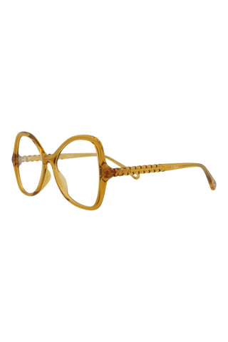 Chloé CH0004O Transparent Amber Eyeglasses