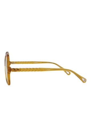 Chloé CH0004O Transparent Amber Eyeglasses