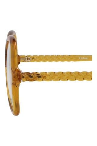 Chloé CH0004O Transparent Amber Eyeglasses