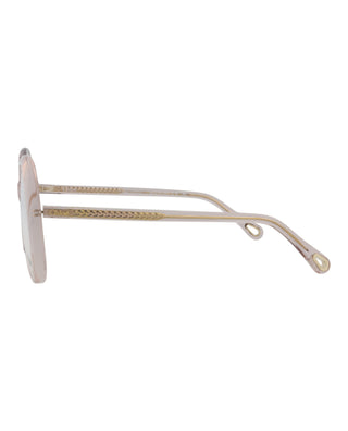 Chloé CH0011O Transparent Light Pink Eyeglasses
