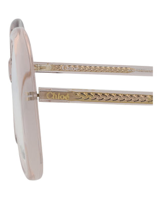 Chloé CH0011O Transparent Light Pink Eyeglasses
