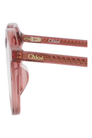 Chloé CH0012OA Transparent Brick Eyeglasses