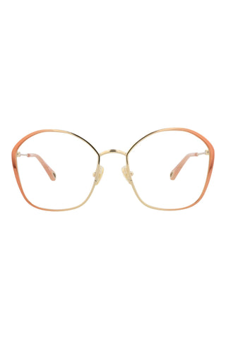 Chloé CH0017O Gradient Transparent Nude/Light Gold Eyeglasses