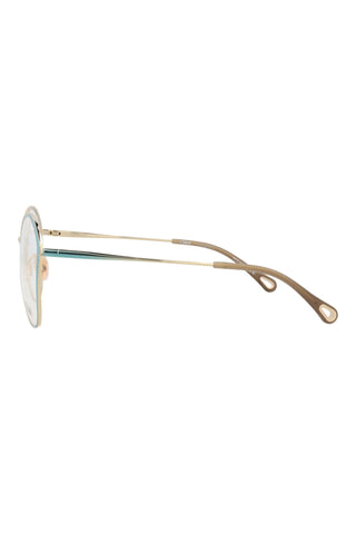 Chloé CH0017O Gradient Transparent Varnished Blue/Rose Gold Eyeglasses