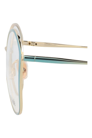 Chloé CH0017O Gradient Transparent Varnished Blue/Rose Gold Eyeglasses