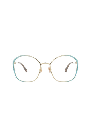 Chloé CH0017O Gradient Transparent Varnished Blue/Rose Gold Eyeglasses