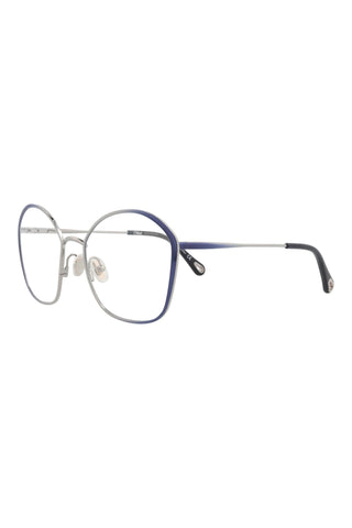 Chloé CH0017O Gradient Transparent Varnished Dark Blue/Light Ruthenium Eyeglasses