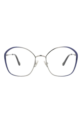 Chloé CH0017O Gradient Transparent Varnished Dark Blue/Light Ruthenium Eyeglasses