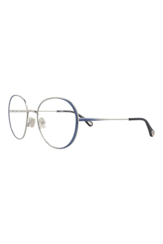 Chloé CH0018O Gradient Transparent Varnished Dark Blue/Light Ruthenium Eyeglasses