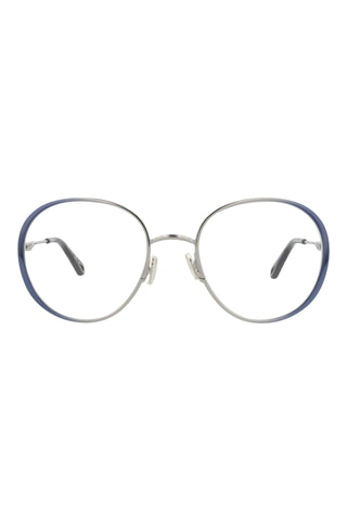 Chloé CH0018O Gradient Transparent Varnished Dark Blue/Light Ruthenium Eyeglasses