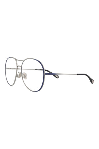 Chloé CH0019O Gradient Transparent Varnished Dark Blue/Light Ruthenium Eyeglasses