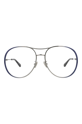 Chloé CH0019O Gradient Transparent Varnished Dark Blue/Light Ruthenium Eyeglasses