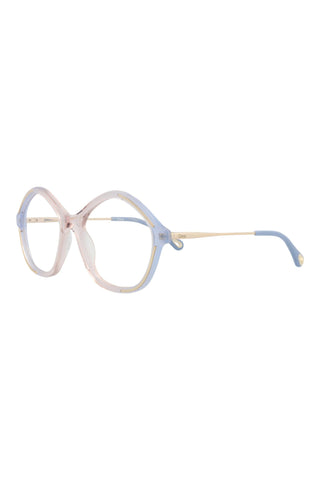 Chloé CH0062O Gradient Opal Light Blue/Transparent Nude Eyeglasses