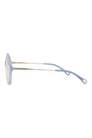 Chloé CH0062O Gradient Opal Light Blue/Transparent Nude Eyeglasses