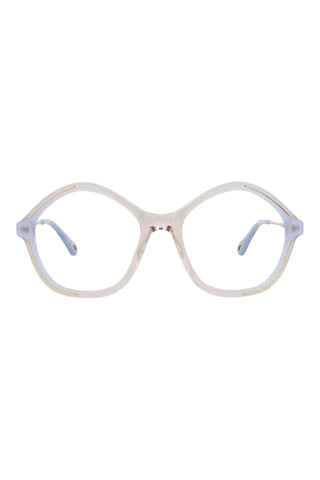 Chloé CH0062O Gradient Opal Light Blue/Transparent Nude Eyeglasses