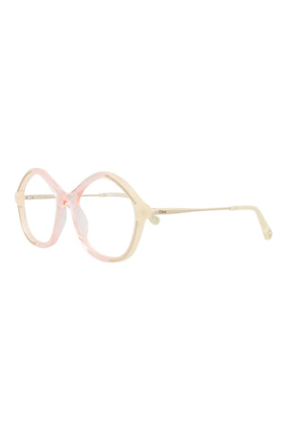 Chloé CH0062O Gradient Opal Light Yellow/Transparent Light Pink Eyeglasses