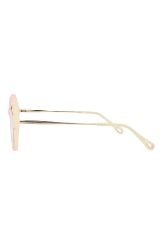 Chloé CH0062O Gradient Opal Light Yellow/Transparent Light Pink Eyeglasses
