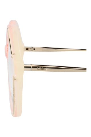 Chloé CH0062O Gradient Opal Light Yellow/Transparent Light Pink Eyeglasses