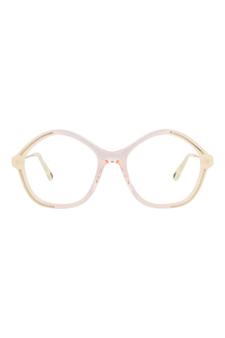 Chloé CH0062O Gradient Opal Light Yellow/Transparent Light Pink Eyeglasses