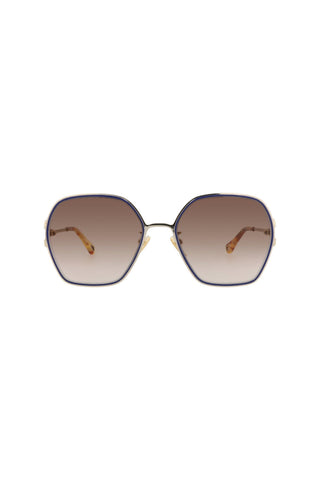 Chloé Ch0146 S Shiny Classic Gold Sunglasses-Dellamoda