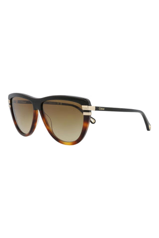 Chloé CH0203S Black/Medium Havana Sunglasses