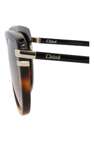 Chloé CH0203S Black/Medium Havana Sunglasses