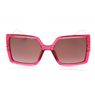 Chopard SCH334M Sunglasses Transparent Raspberry Pink / Gradient Brown Unisex-AmbrogioShoes