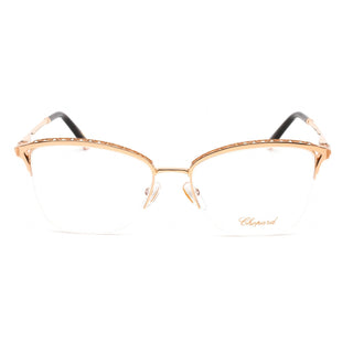 Chopard VCHD49S Eyeglasses SHINY EMBOSED BROWN / Clear demo lens-AmbrogioShoes