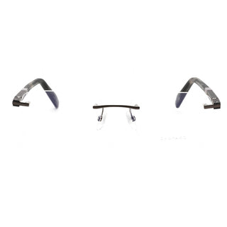 Chopard VCHF54 Eyeglasses Shiny Dark Grey / Clear Lens-AmbrogioShoes