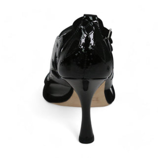 Christian Dior Blue Angel Black Suede / Patent Leather Sandals (CDW61)-AmbrogioShoes