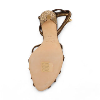 Christian Dior Downtown Suede / Calf-Skin Leather Crystalized Sandals (CDWCRY39)-AmbrogioShoes